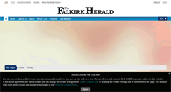 Desktop Screenshot of falkirkherald.co.uk