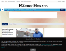 Tablet Screenshot of falkirkherald.co.uk